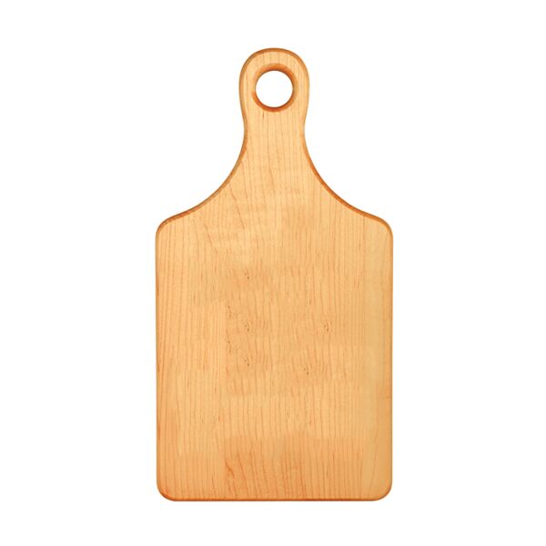 13 1/2" x 7" Maple Paddle Shaped Cutting Board Thumbnail