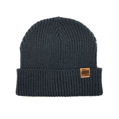 Watch Cap & Leather Hem Tag - Laser Engraved Thumbnail