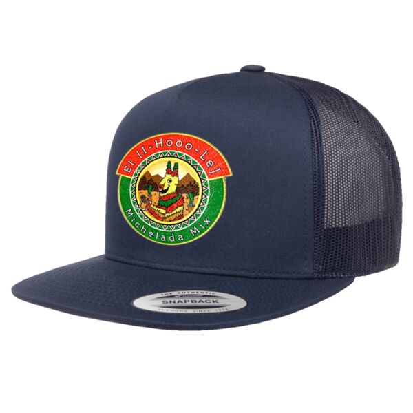 Flexfit Yupoong Classic Trucker Hat & Full Color Patch Bundle - Your Logo Thumbnail