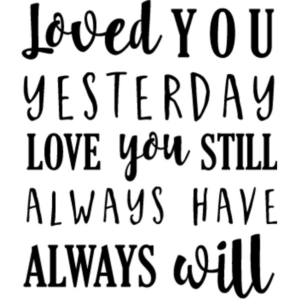 Loved you Yesterday Thumbnail