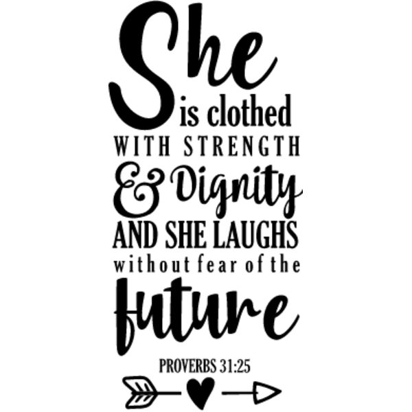 She is Clothed with Strength Thumbnail