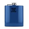 6 oz. Gloss Blue Laserable Stainless Steel Flask Thumbnail