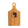 13 1/2" x 7" Bamboo Paddle Shape Cutting Board Thumbnail
